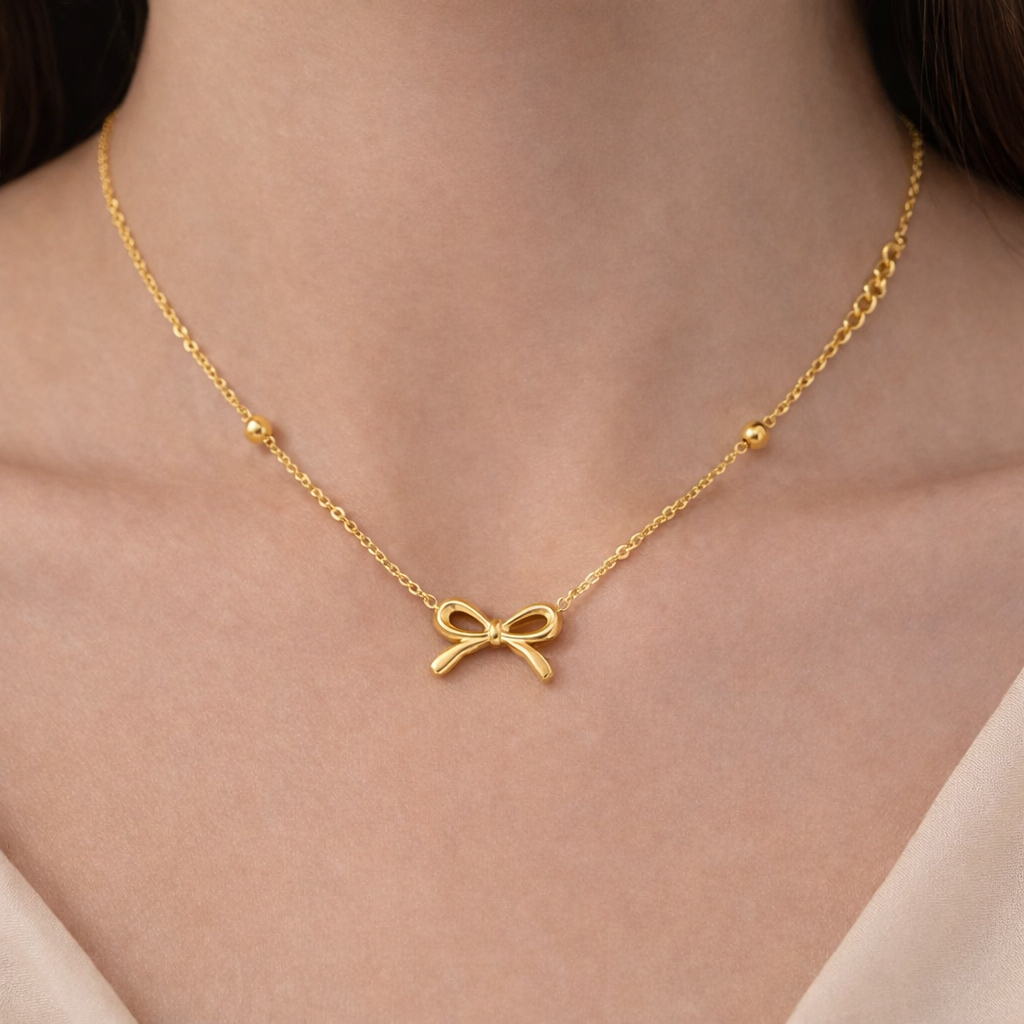 „DOTIFI Edelstahl Bogen-Anhänger Armband – Minimalistischer Luxus“