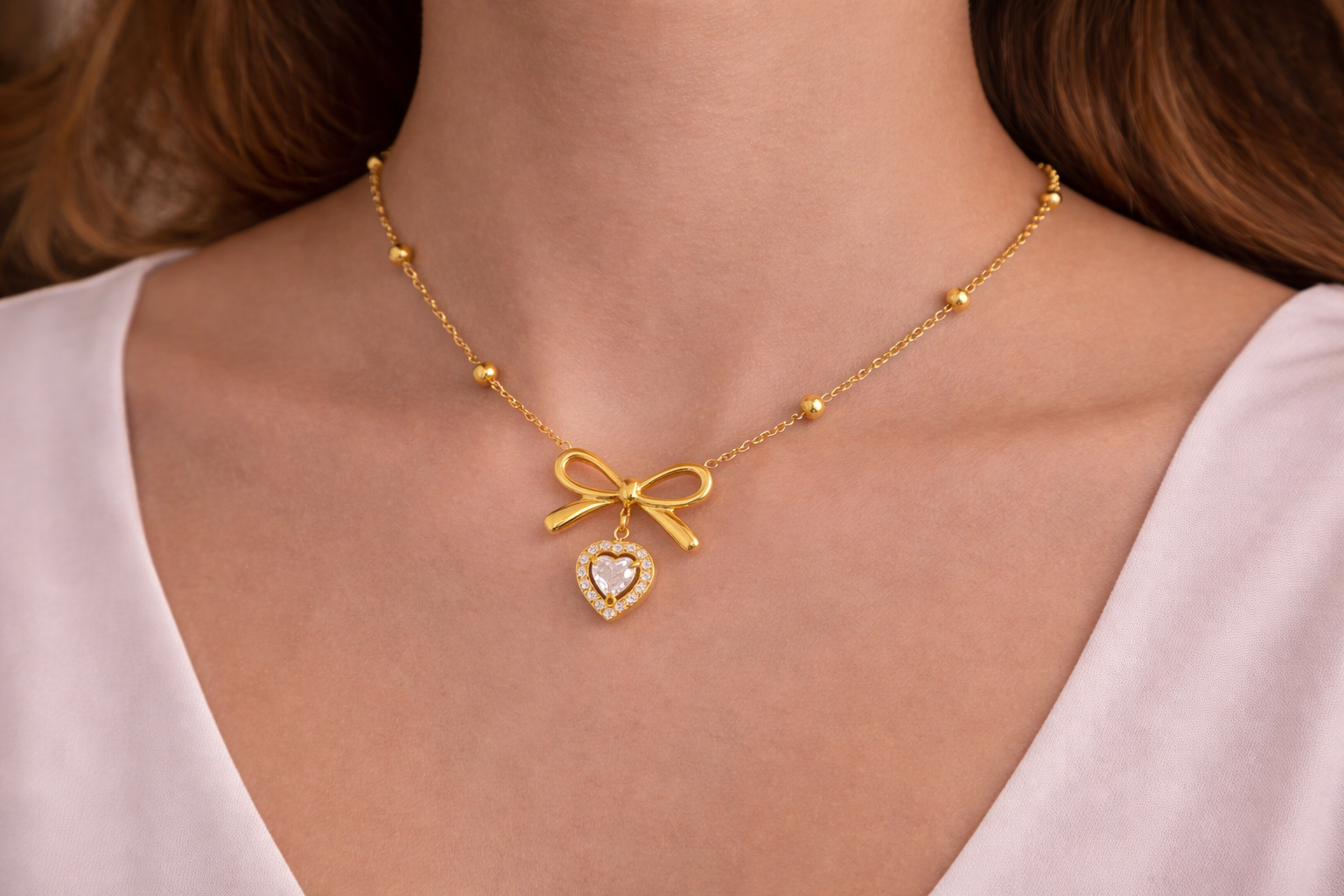 "EILIECK Golden Éclat Necklace"