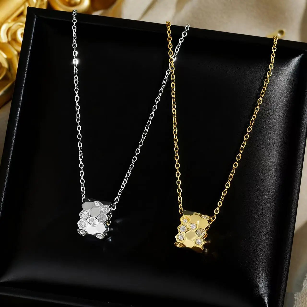 "Pure Korean Honeycomb Pendant"