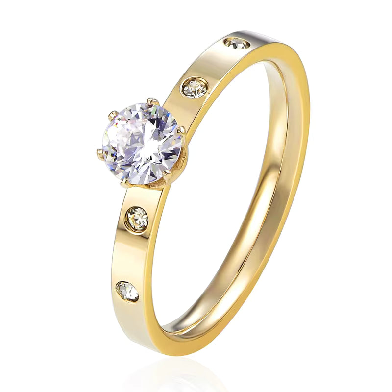 "Elegant Crystal Cluster Ring"