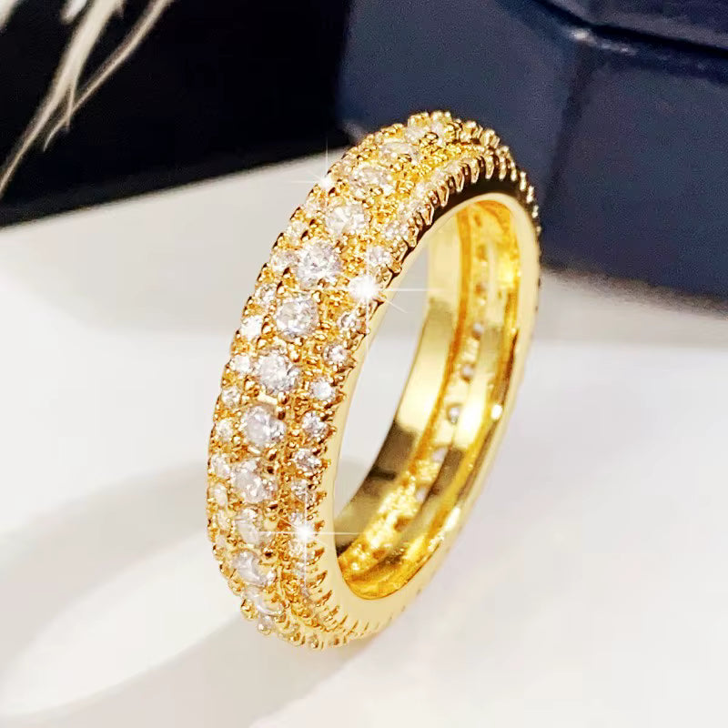 "Huitan Elegant CZ Bridal Ring"
