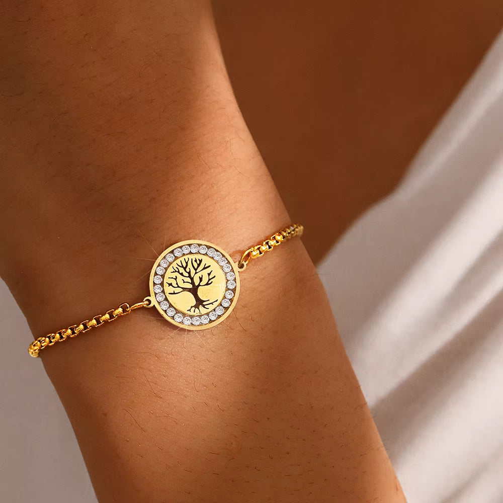 "DOTIFI Tree of Life Crystal Bracelet"