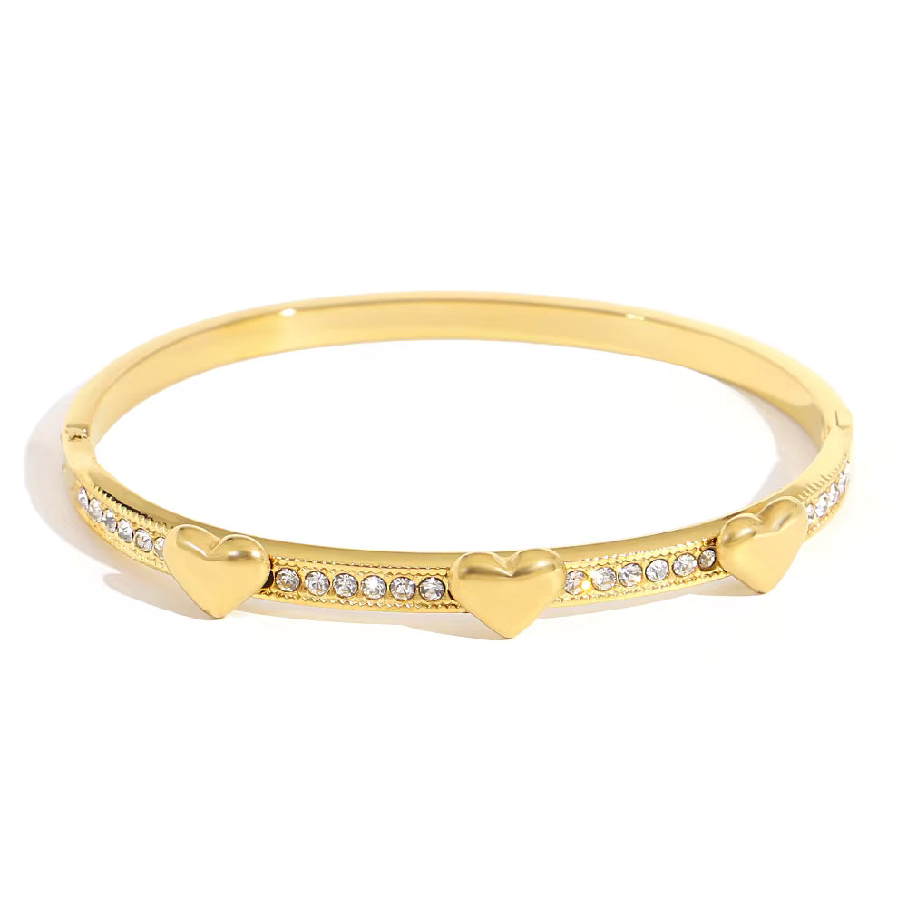 „Greatera Vergoldeter Zirkonia-Armreifen"