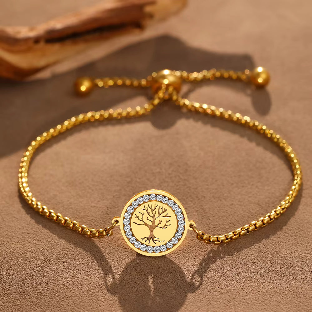 "DOTIFI Tree of Life Crystal Bracelet"