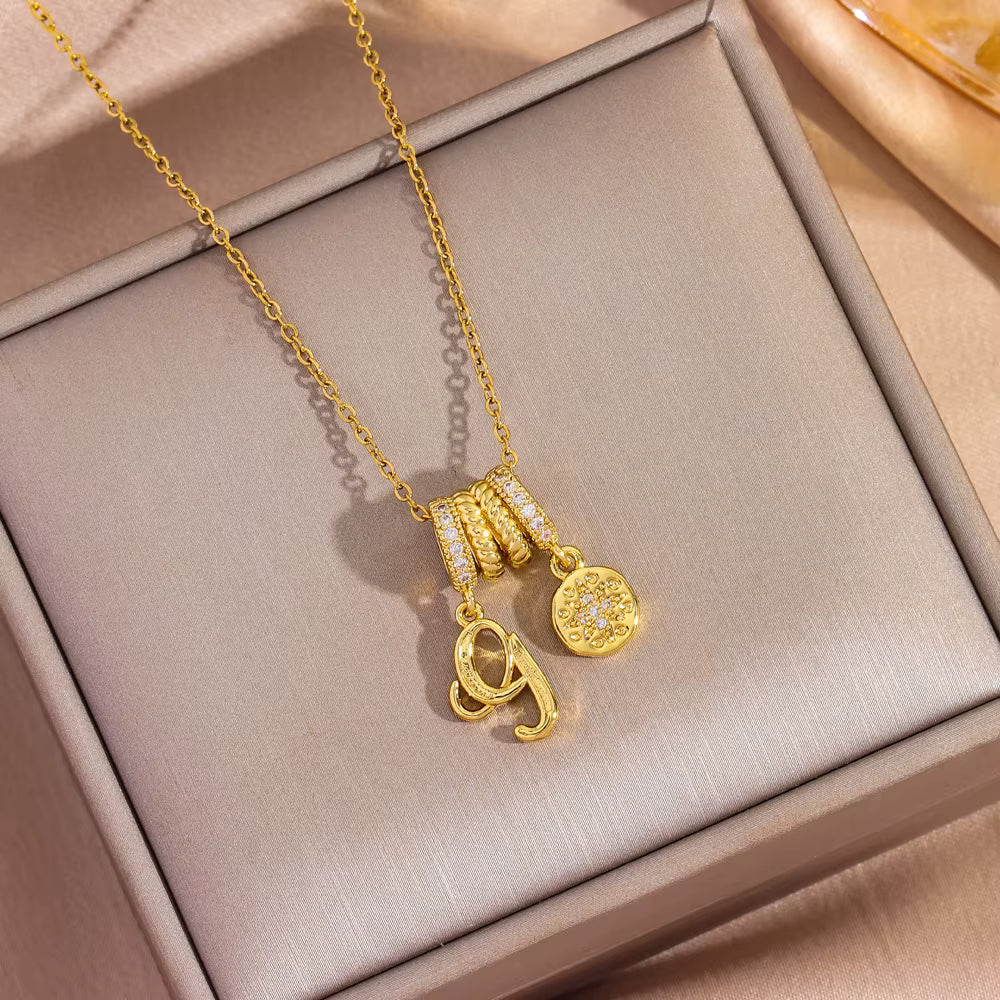 "Marisa Shine – Edelstahl Halskette mit Zirkonia-Anhänger"