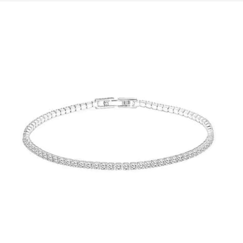 „Luxus Moissanit Tennisarmband aus 925er Silber"
