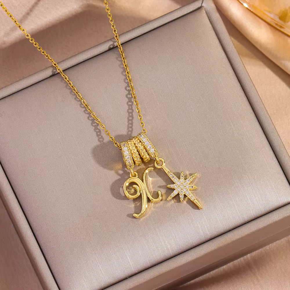 "Marisa Shine – Edelstahl Halskette mit Zirkonia-Anhänger"