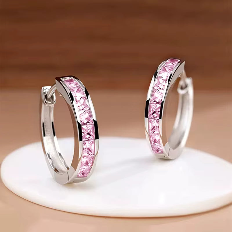"Huitan Timeless Princess Hoop Earrings"