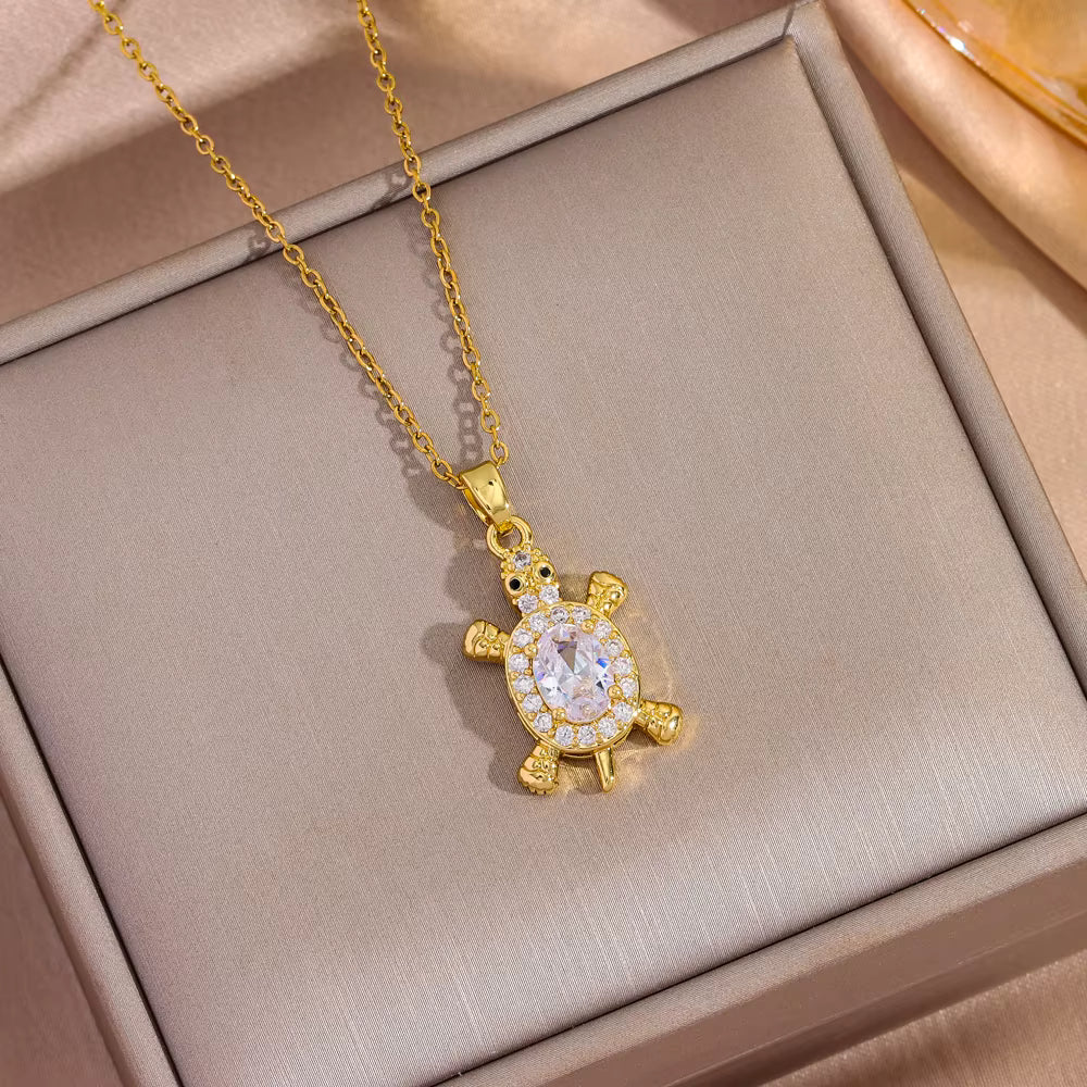 "Marisa Shine – Edelstahl Halskette mit Zirkonia-Anhänger"