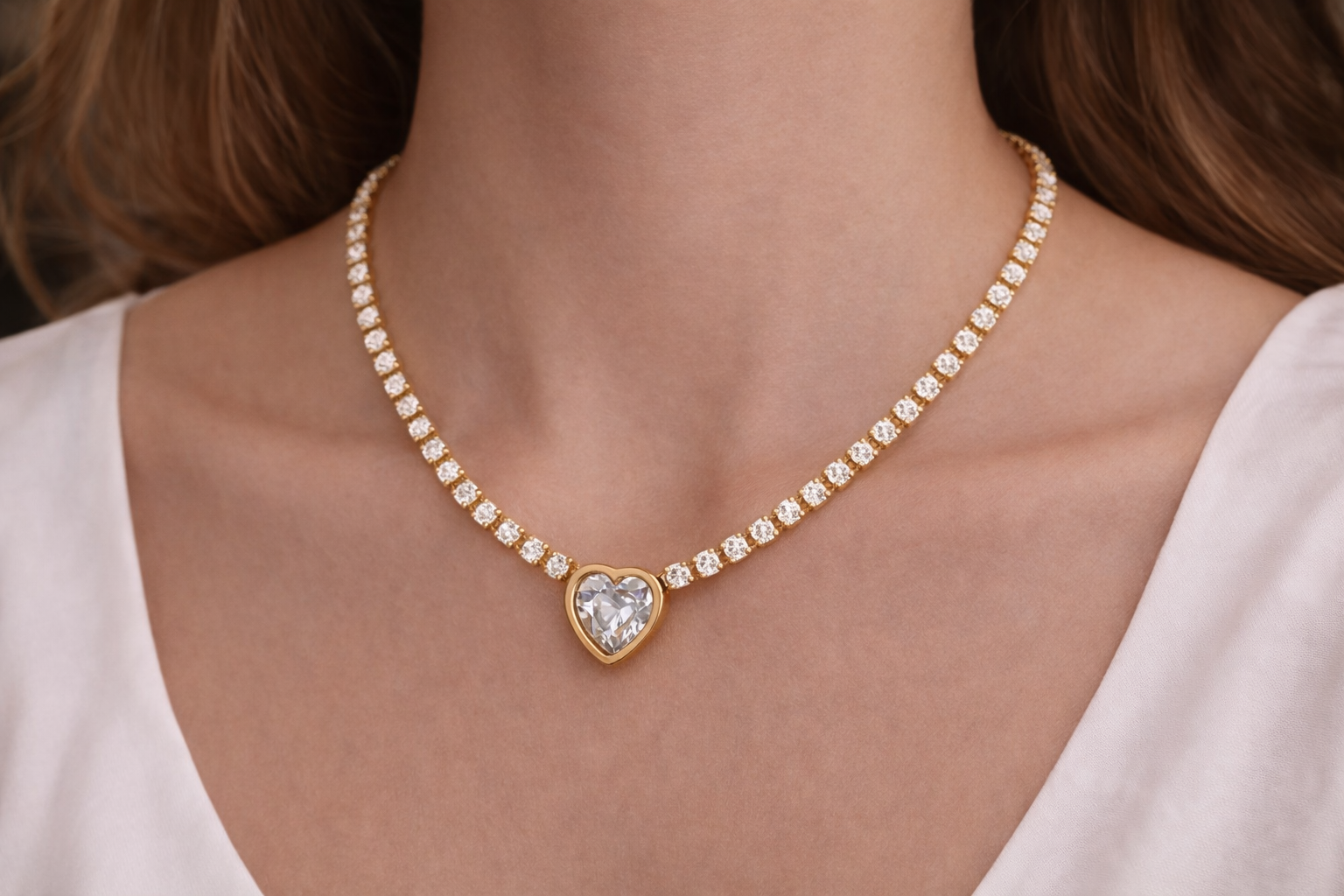 "EILIECK Golden Éclat Necklace"