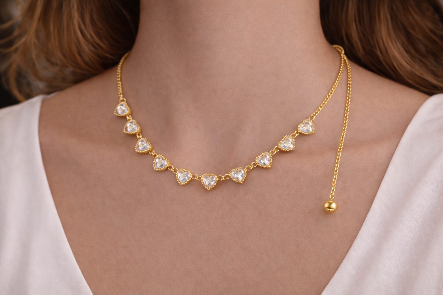 "EILIECK Golden Éclat Necklace"