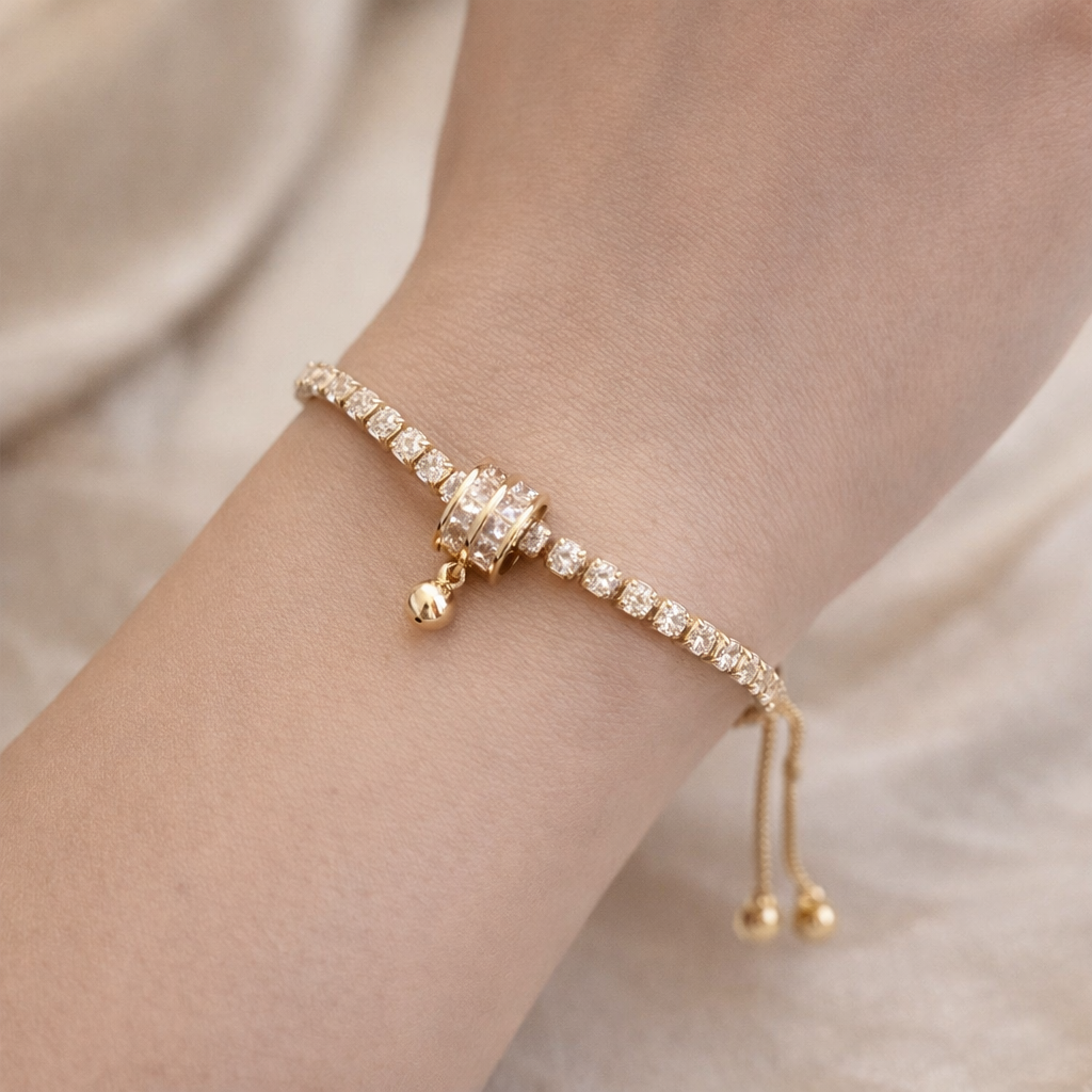 "Radiant Elegance Zircon Bracelet"